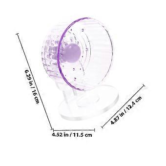 PVC Hamster Exercise Wheel for Running with 1Set Base in Violet Color