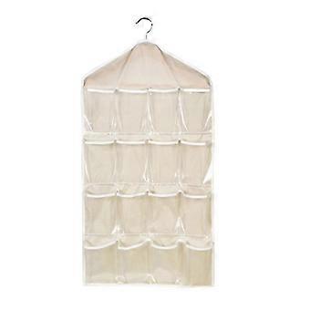2pcs 16 Taschen Lagerung Hängende Tasche Socken Unterwäsche Tidy Organizer Türhalter Rack