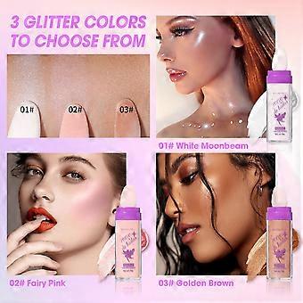 Highlighter Stick with Integrated Sponge Applicator for Subtle Shimmer Face and Body Glow