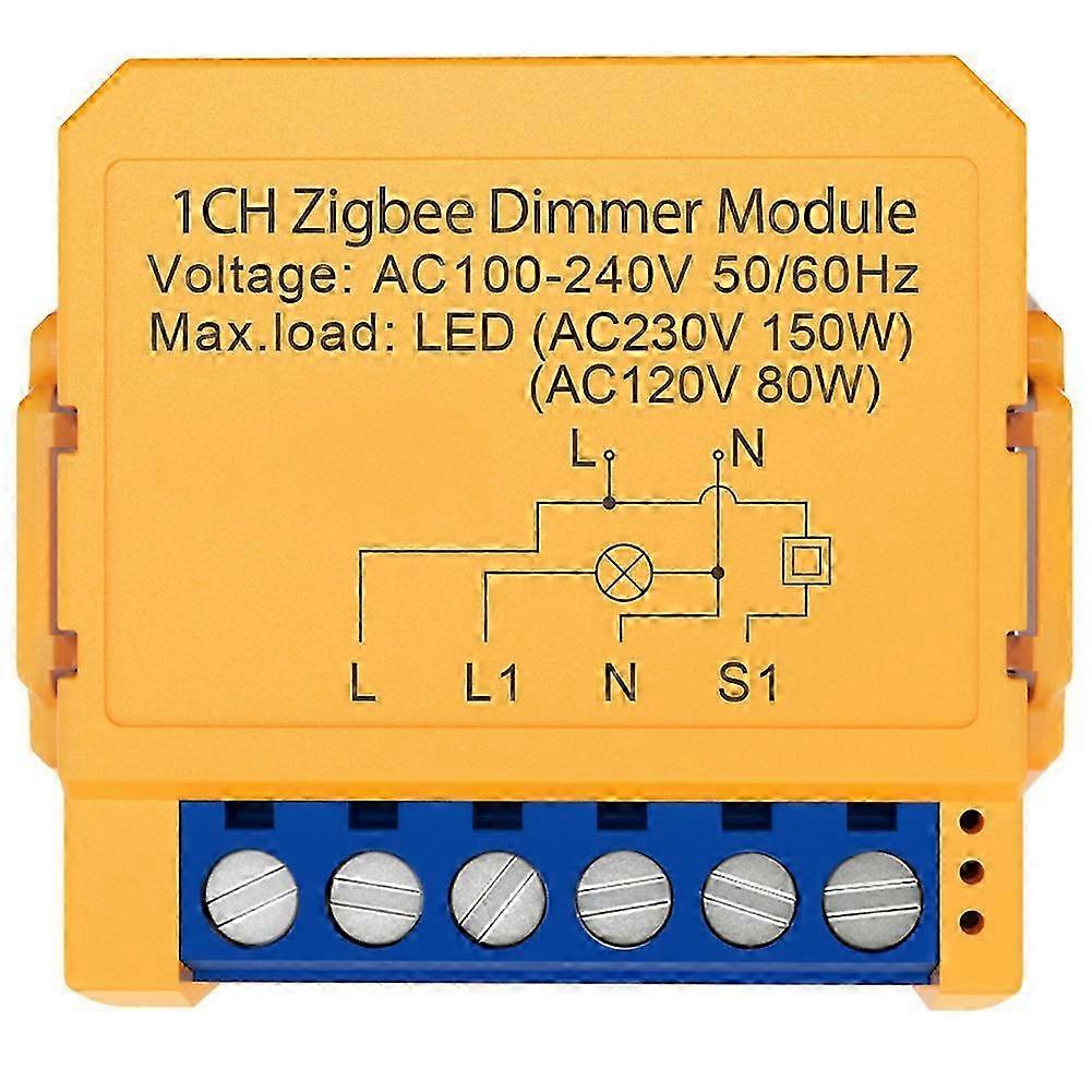 ZigBee Smart Dimmer Switch Module compatible with Voice and App Control, Compatible with Most Platcompatible withms