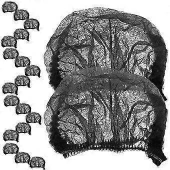 100Pcs Disposable Hairnets Mesh Caps Mesh Hair Nets Non-woven Hairnets for Working