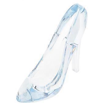 Prinsessenschoentje beeldje van plastic met hoge hak, een prachtig plastic schoenornament.