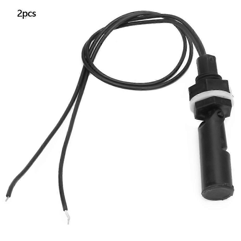 2Pcs PP Tank Water Level Sensor Control Horizontal Liquid Mount Float Switch(D Type)