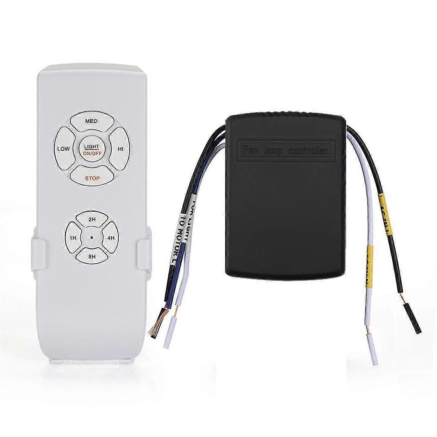 Ceiling Fan Remote Control Kit, Small Size Universal Speed, Light & Timing Wireless Control AC220V(A