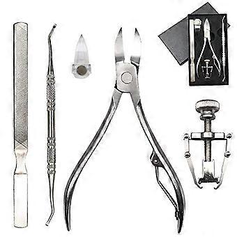 Ingrown Toenail Tool Kit 5 in 1 Professional Pedicure Set for Thick Nails with Clipper and Corrector