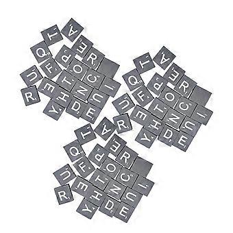 100PCS Gris Chips De Madera Natural DIY 26 Letras Inglesas Palabras Alfabeto Rompecabezas Caja de Alfabetización Bebé Desarrollo Intelectual Chips De Madera
