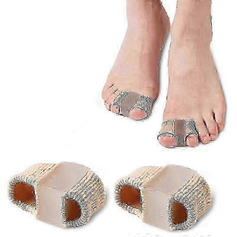 Toe separator, toe corrector, 2pcs overlapping toe separators, toe separators, large toe spacer-1.8cm