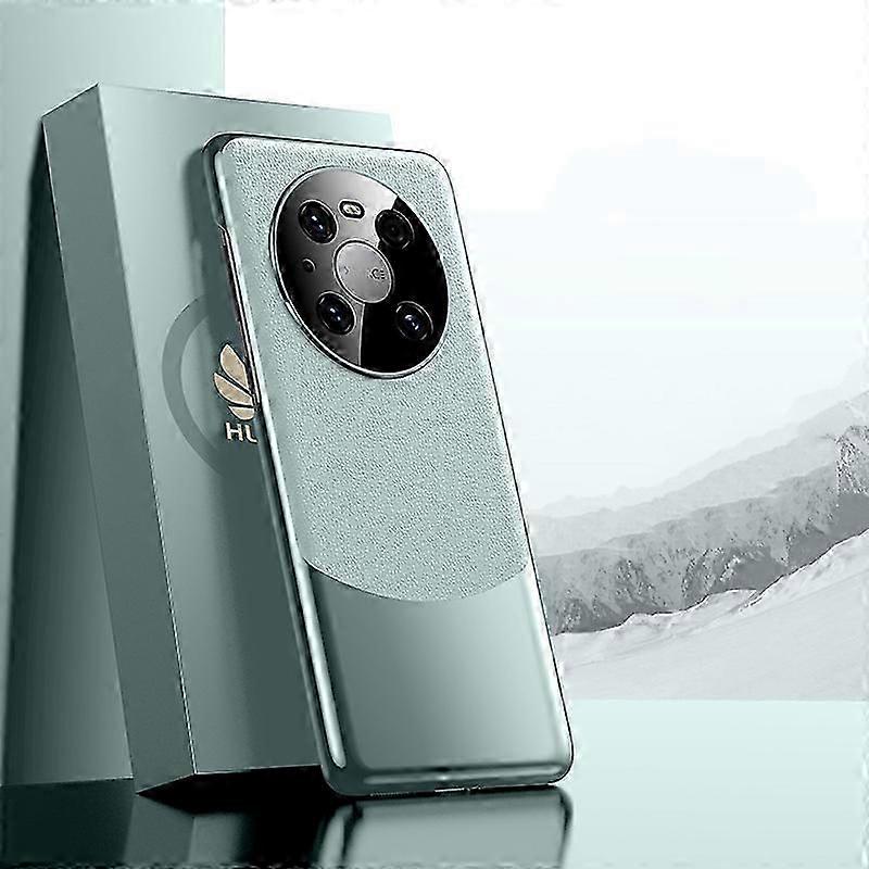 Electroplated PC + Leather Shockproof Phone Case 26-27