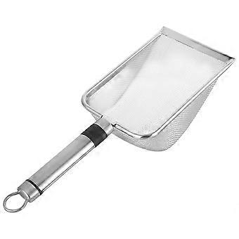 Stainless Steel Reptile Litter Scoop for Outdoor Use Metal Pet Litter