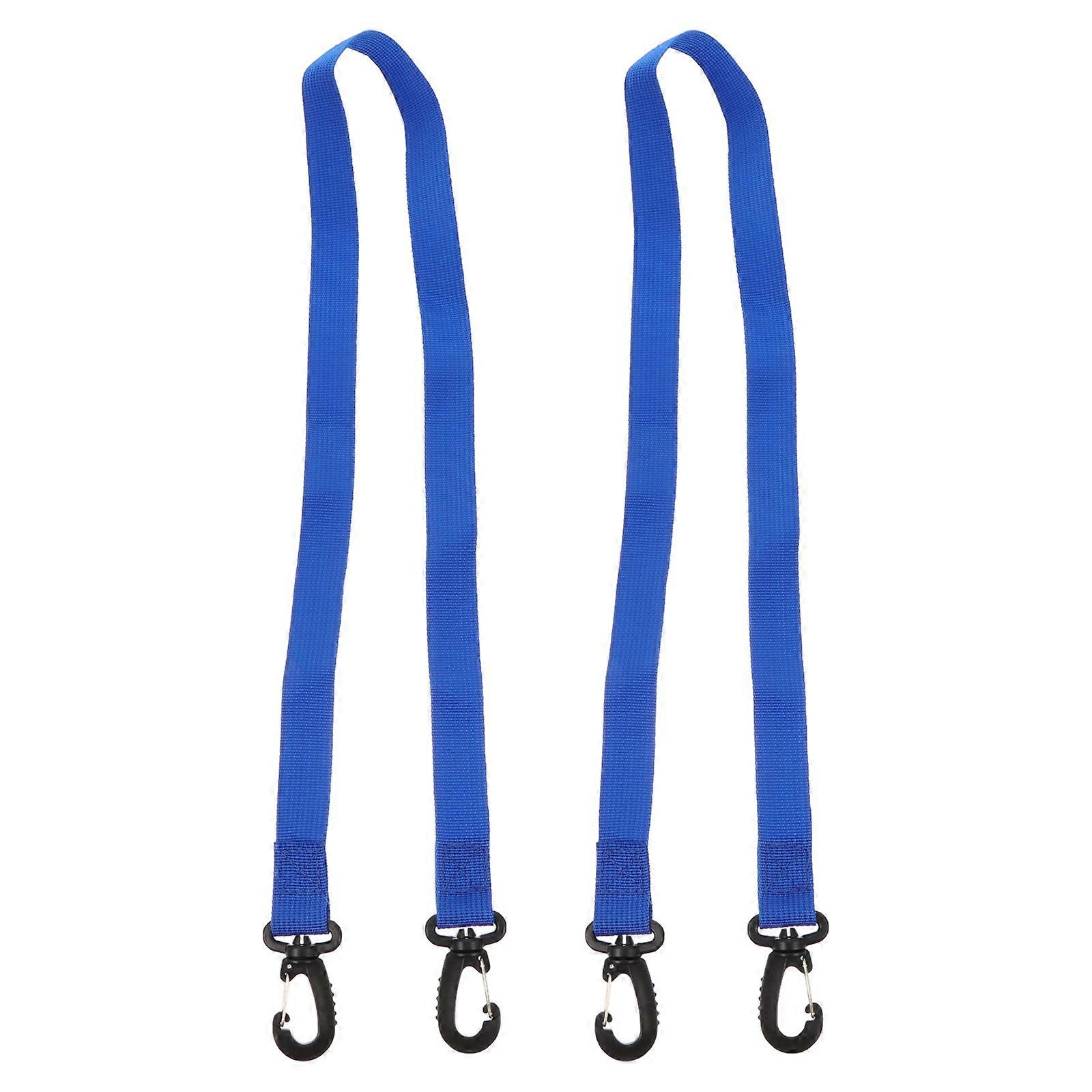 Cinghia per scarponi da sci, 2 pezzi, comoda cinghia in nylon blu
