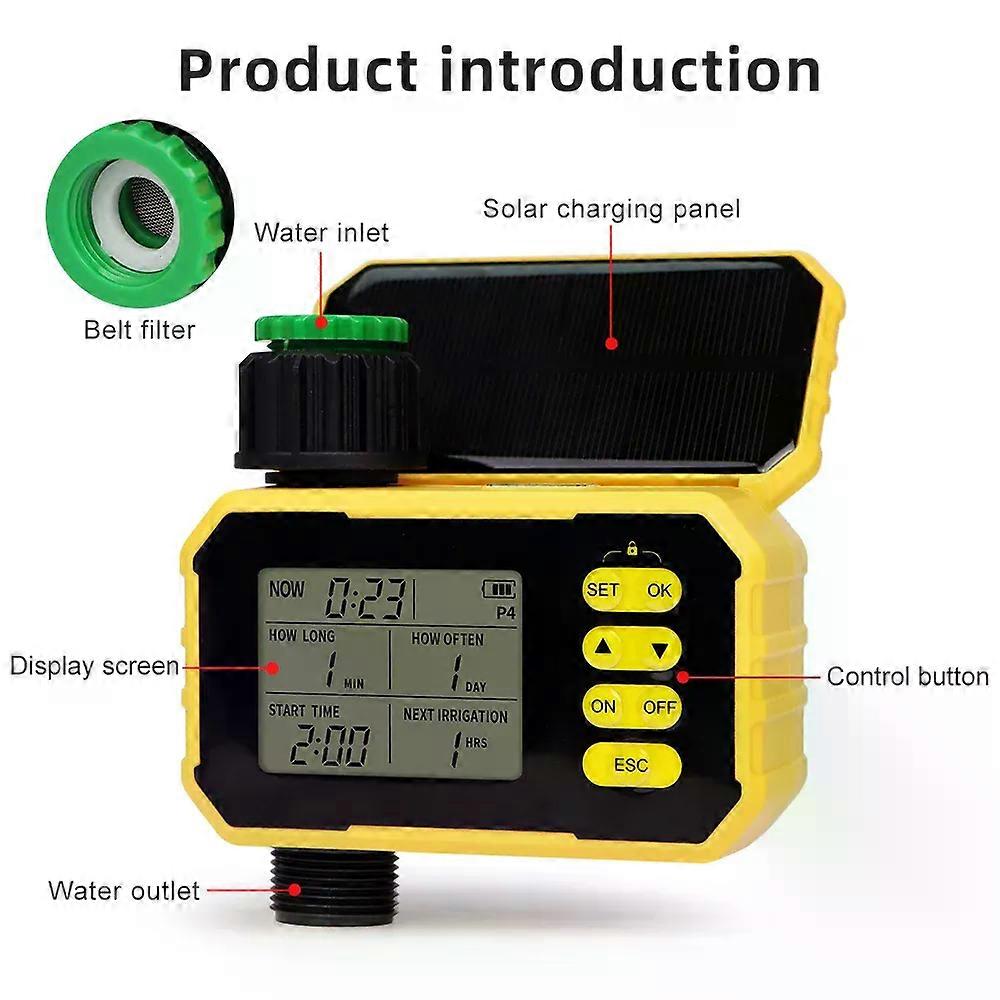 WiFi Solar Timing Controller Smart Irrigation Watering Timer 1/2 Zone Automatic Irrigation Controller System for Garden Lawn