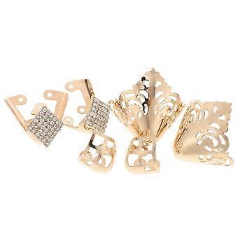 High Heel Metal Tip Protector Covers, Iron Material, Golden, Durable, Easy to Install, Compatible with High Heels, 3 Pairs Set