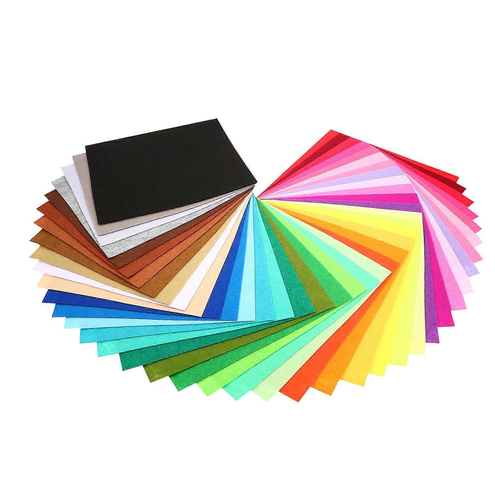 Felt Fabric Sheets for Sewing 120 Sheets Assorted Color Patchwork Crafts