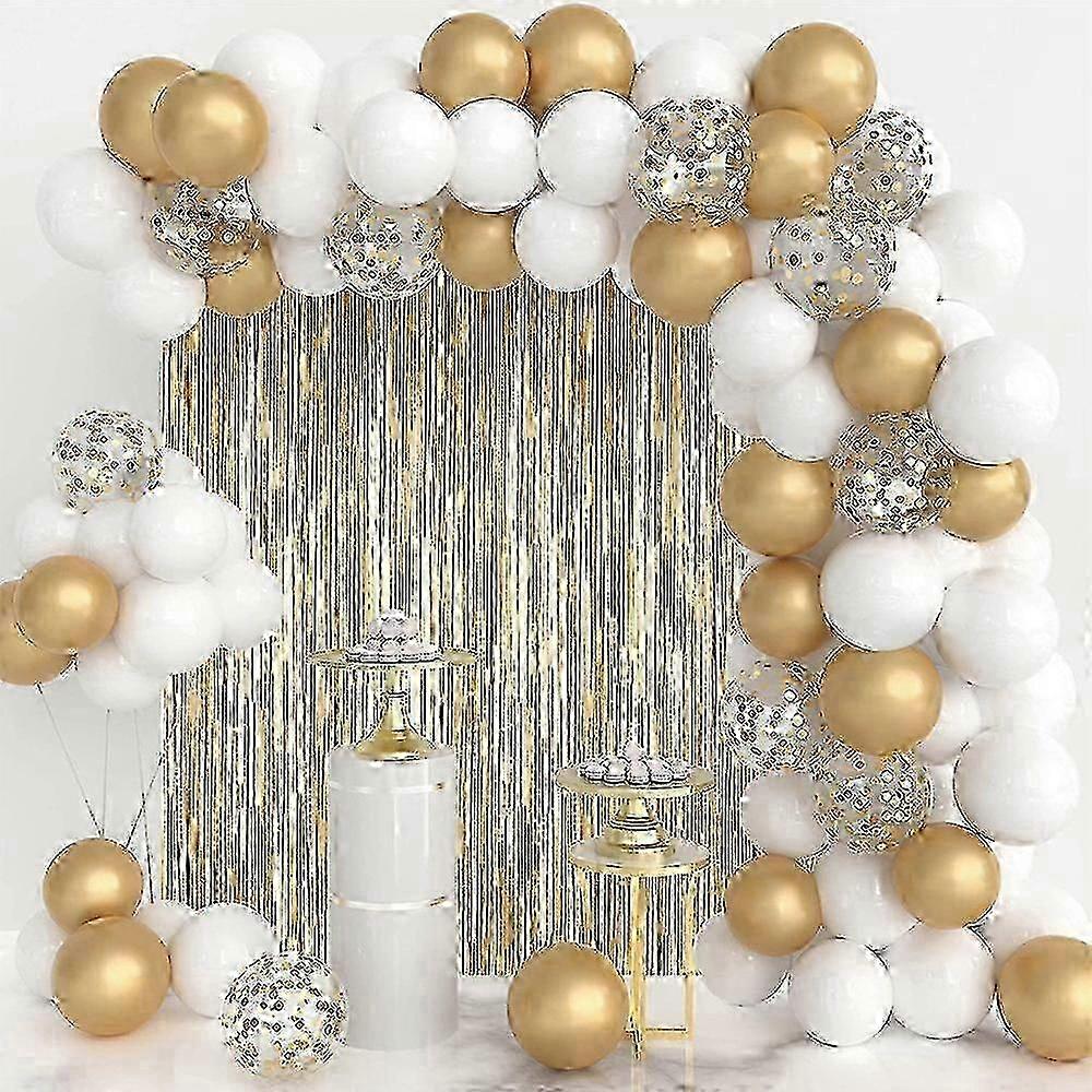 Platinum Gold Wedding Balloon Arch Kit