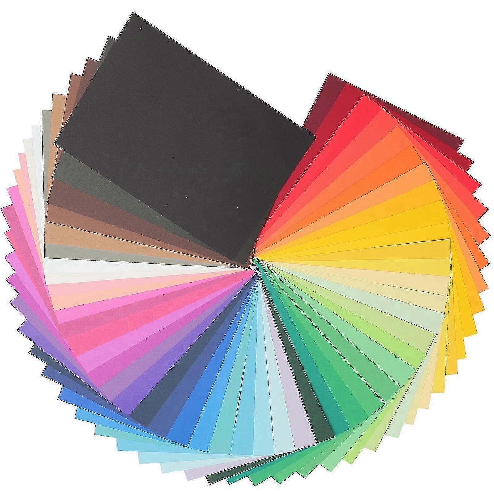 50-Sheet Coloured Craft Paper Pack