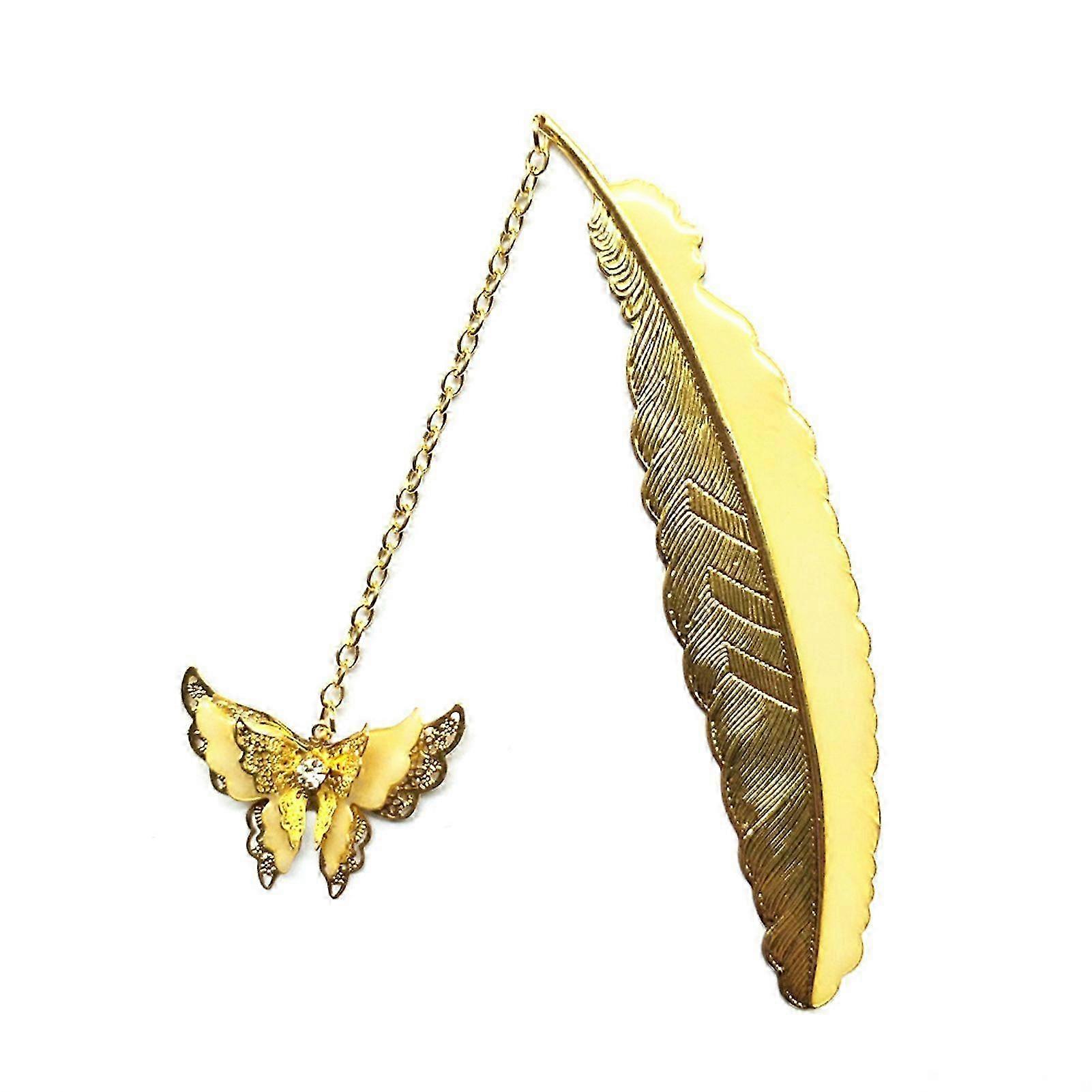 Luminous Metal Feather Bookmark