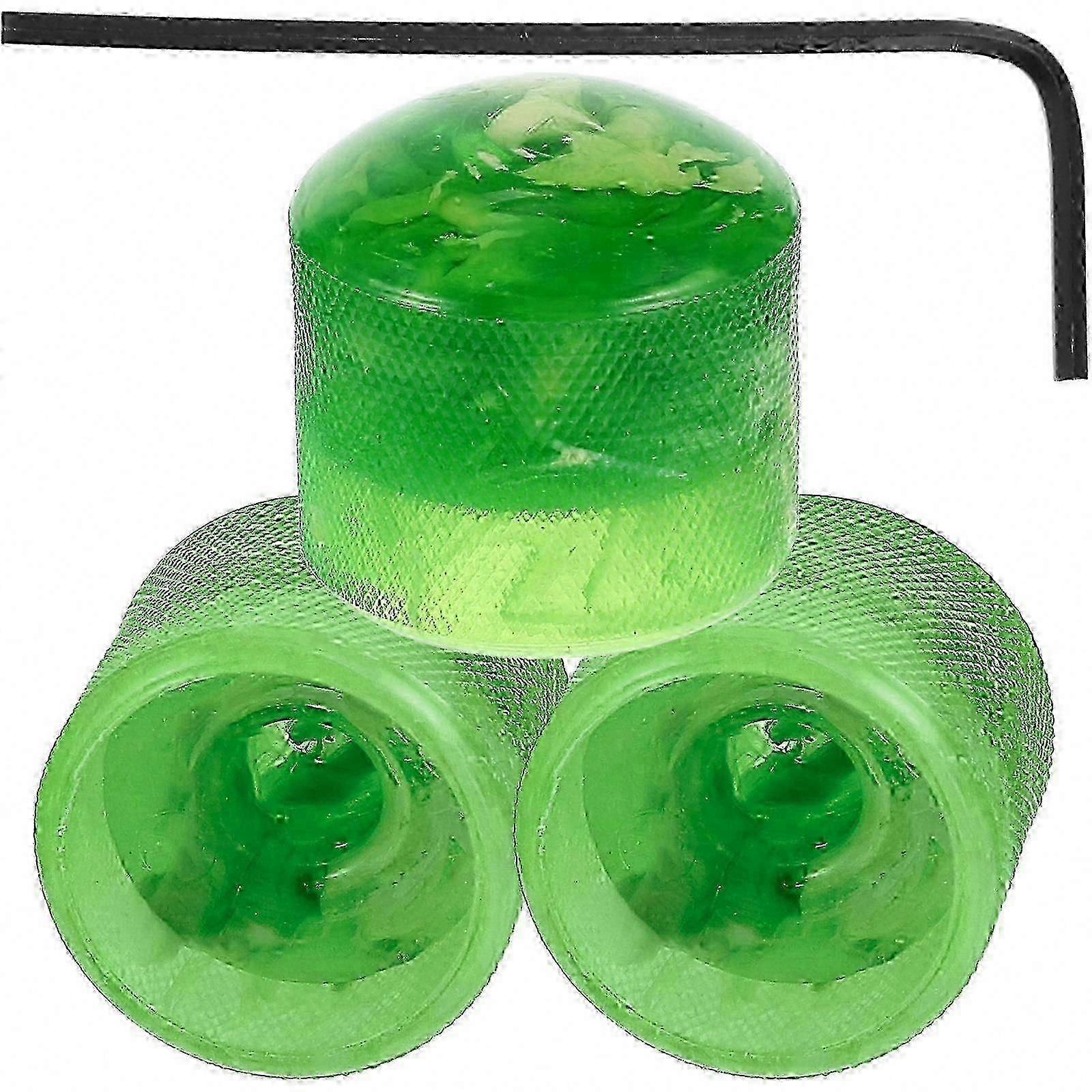 Electric Guitar Potentiometer Control Knobs, 3 Sets Plastic, 25-26 for Electric Guitar Control Replacement