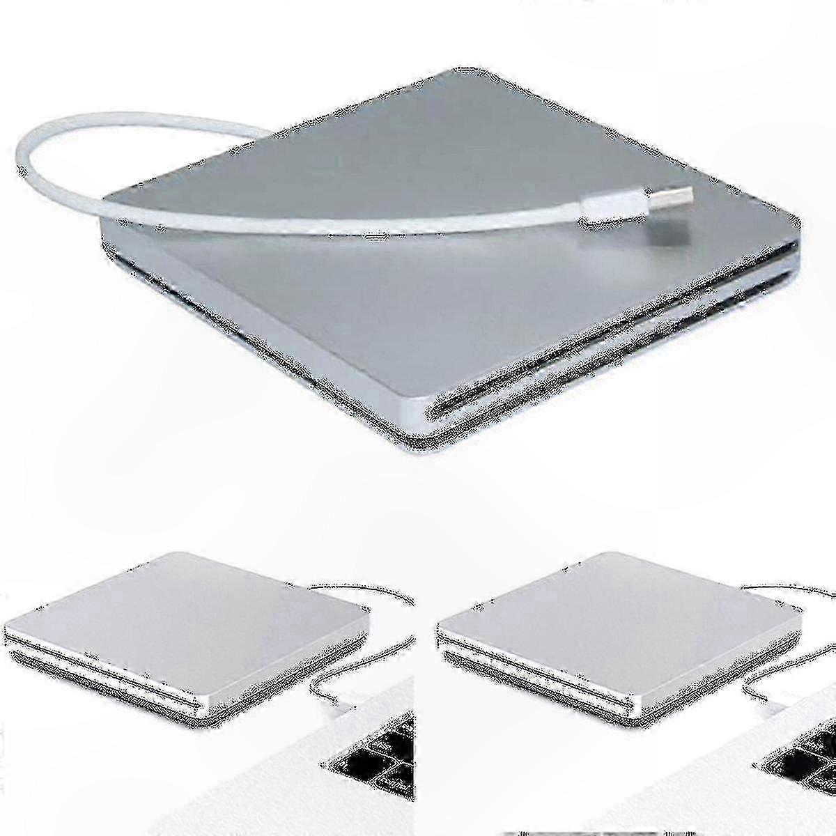 USB External CD/DVD Drive Burner compatible with Laptop and PC with Slot Loading Function
