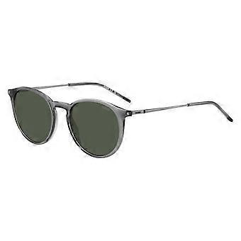 HUGO HG 1286/S D3X/QT Full Rim Transparent Grey Men Oval Sunglasses UV3 Original