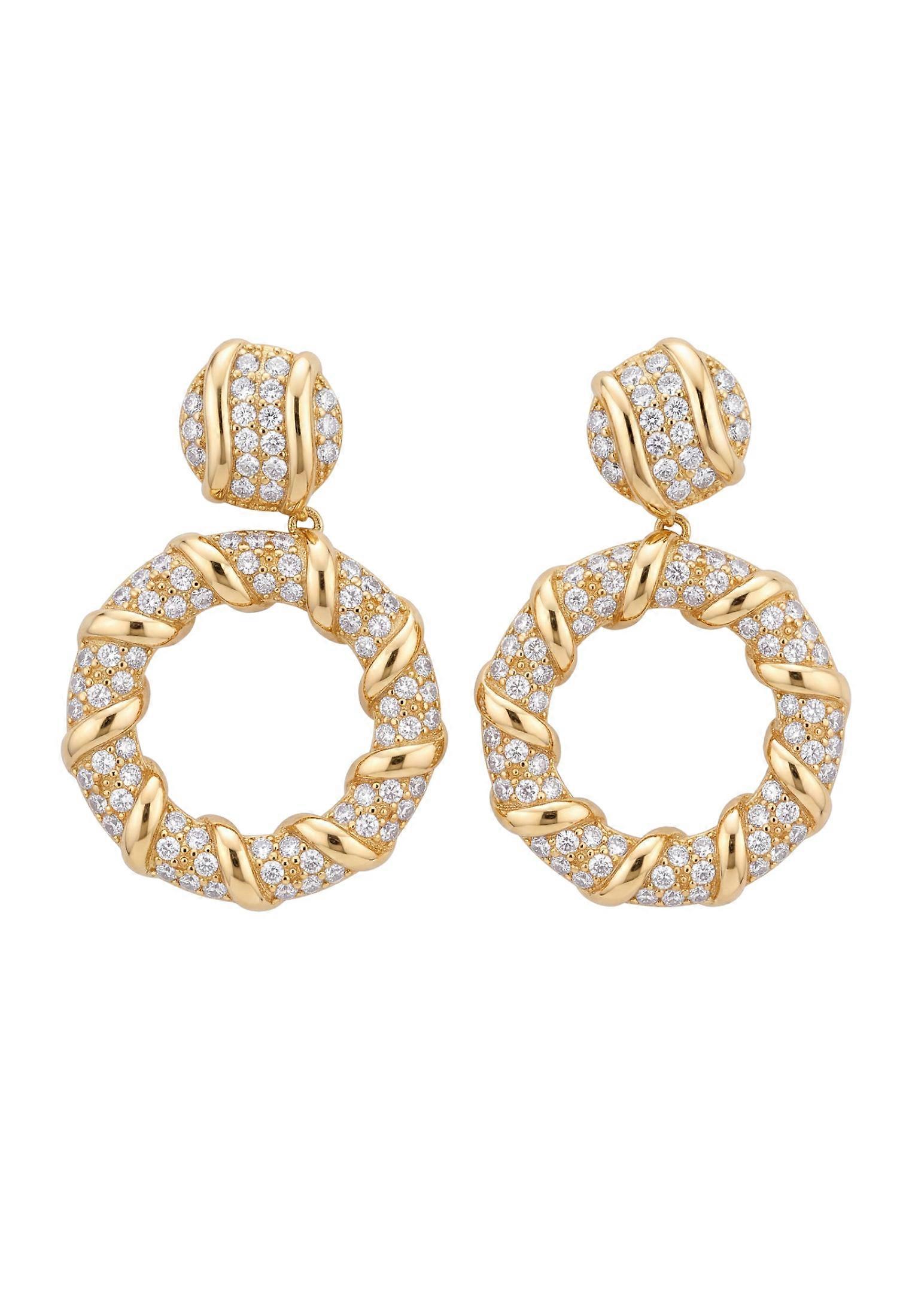 Chantilly Drop Earrings Gold