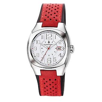 New radiant urban steel Quartz Analog Man Watch with RA16901 Cowskin Bracelet
