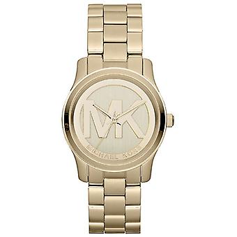 Mkors Runway Quartz Analog Women's Watch with Stainless Steel Bracelet In Gold MK5786