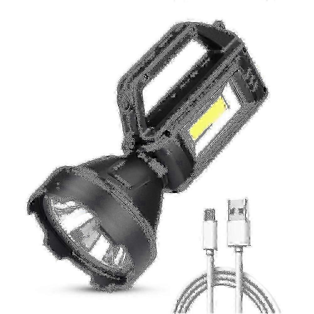 Usb Rechargeable Strong Light Flashlight Led Emergency Light