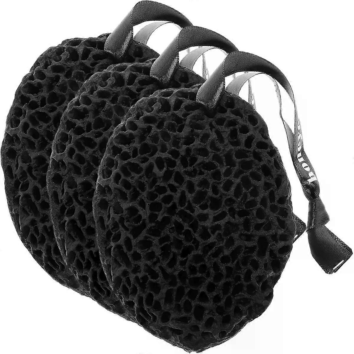 Bath Sponge Scrubbers Non Latex Drop Shaped 3 Pack