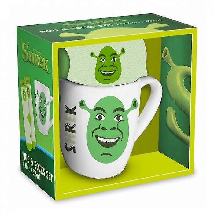 Shrek Face Mug and Sock Set