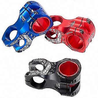Ultra-Light CNC Hollow 50mm Short Mountain Bike Stem, 31.8/35mm Riser for Downhill Cycling, Red