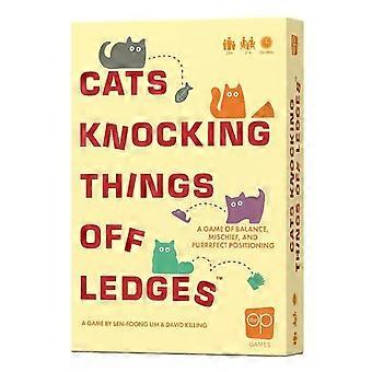 Cats Knocking Things Off Ledges Board Game, Dexterity Balancing  Family Party Game for 2-4 Players