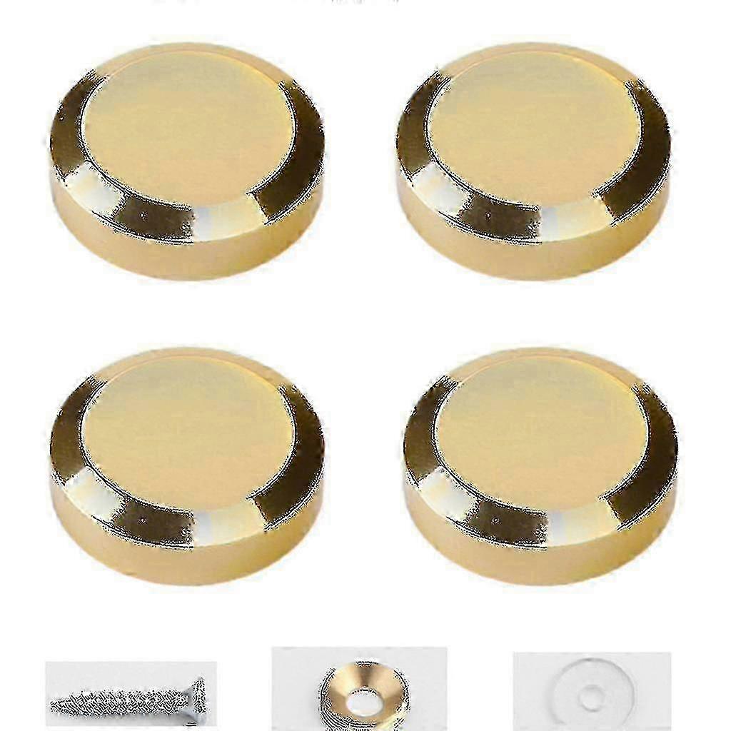 4PCS Mirror Fixing Screws with Round Cap for Frameless Mirrors