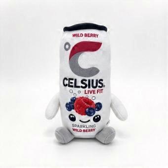 22cm Red Energy Bull Drink Can Plush Toys Soft Stuffed Doll Plush Toys Kids Gift -Wild Berry Claw GIFT