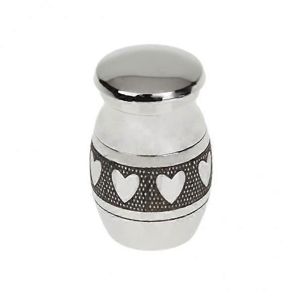 Threaded Heart Ash Pendant Stainless