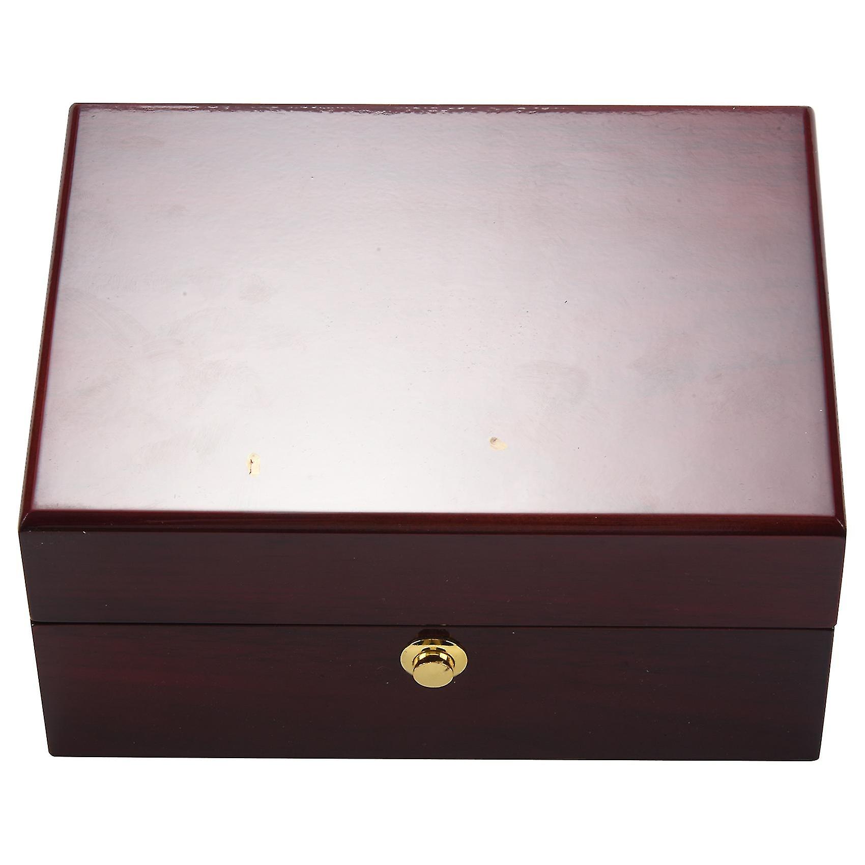 Large Size Wood Lacquered Glossy Single Watch Box With Pu Leather Cushion-haoyi