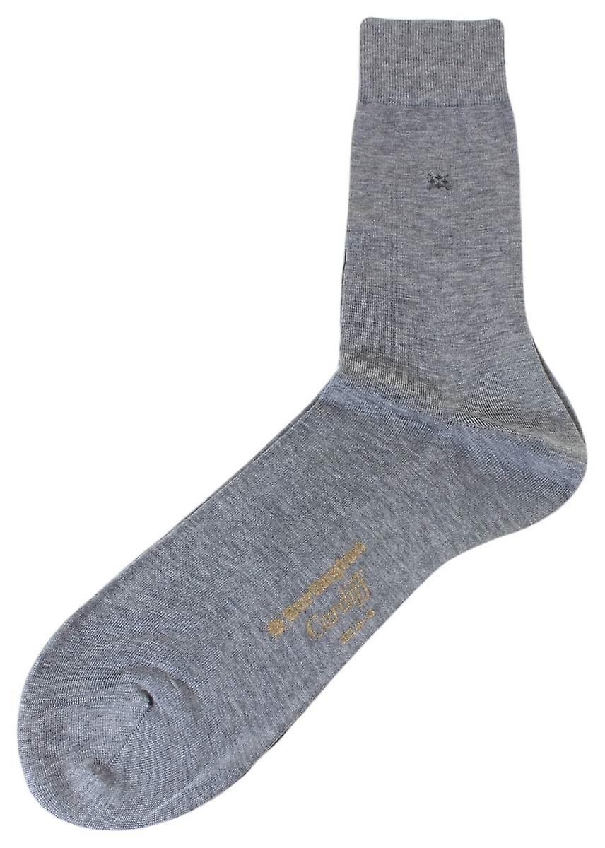 Burlington Cardiff Socks - Steel Grey Melange