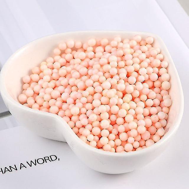 Orange 4 6mm Sweet Color Round Foam Ball Diy H made Slime Material Box Makeup Bucket