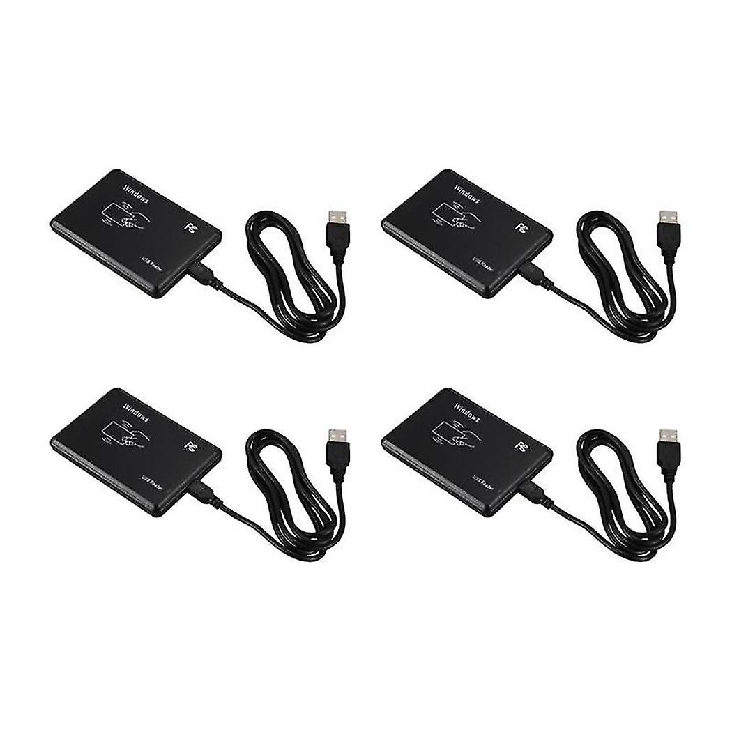 4x Usb Rfid Desktop Id Card Reader Contactless Card Reader