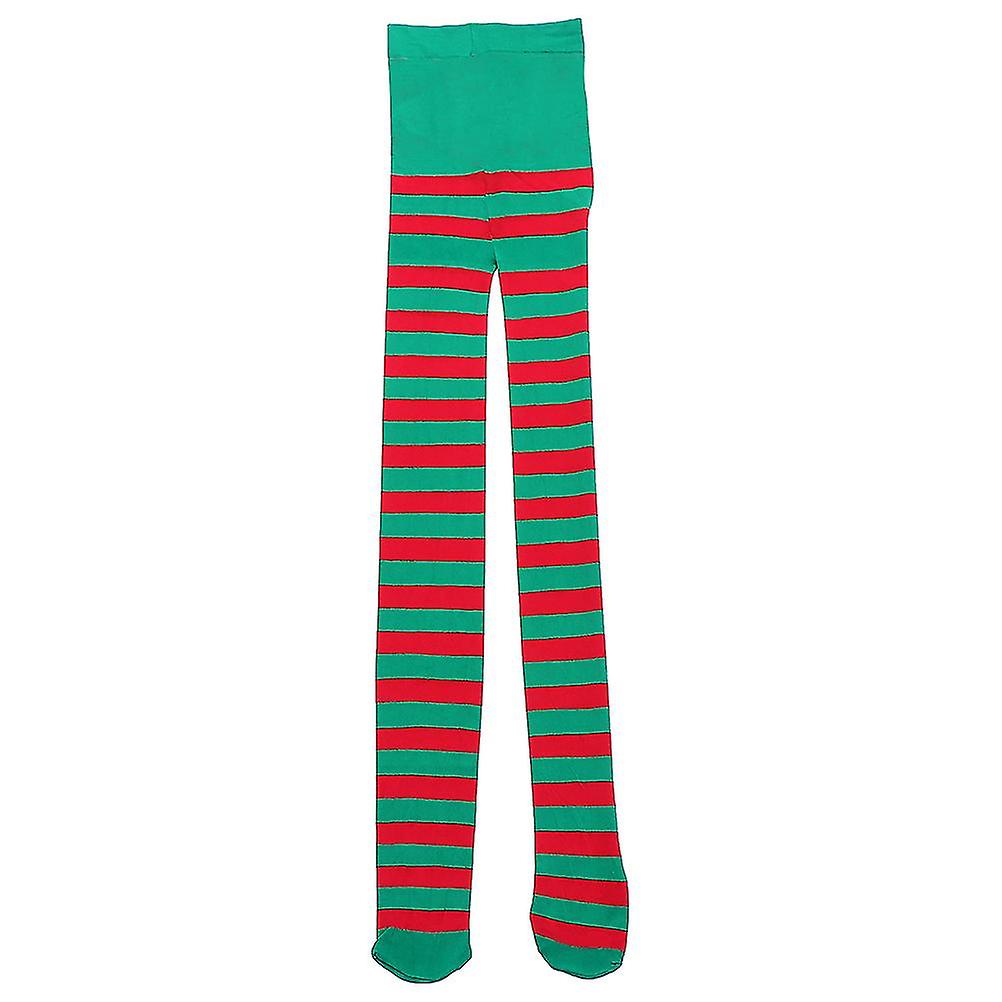 Stripes Pants Xmas Holiday Leggings Christmas Pantihose