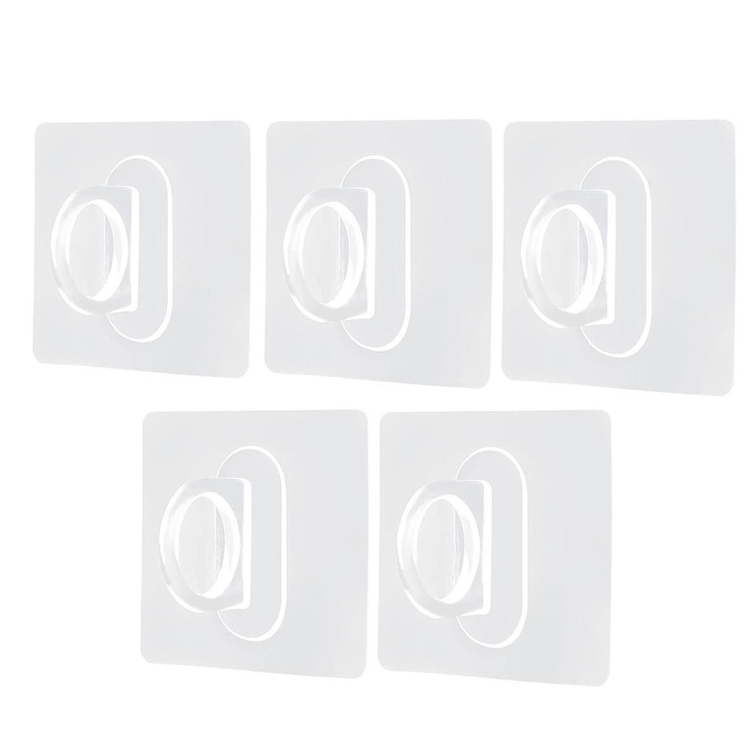 5 Pcs Punch-free Ceiling Mount Bracket Multifunctional Adhesive Pole/hook Holder