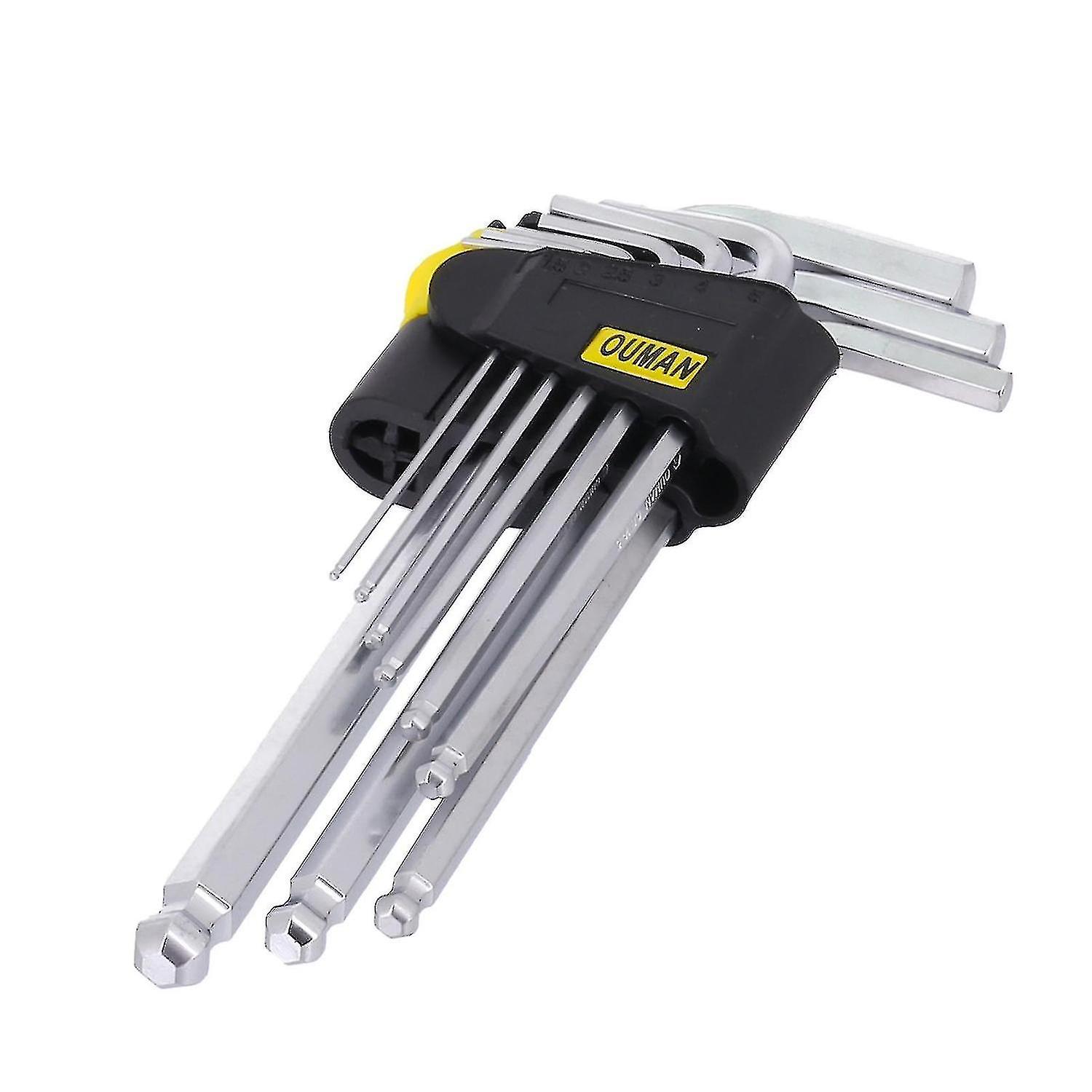 Ball End Hex Wrench Bits Steel Short Arm Ball End Hex Keys Set For Cars