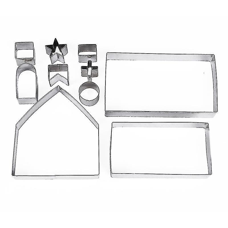 Christmas Gingerbread House Cookie Cutter Set 10pcs