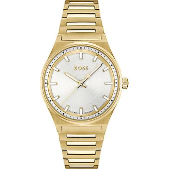 Candor for her Women's Analog Quartz Watch with Stainless Steel Gold Plated Bracelet 1502738