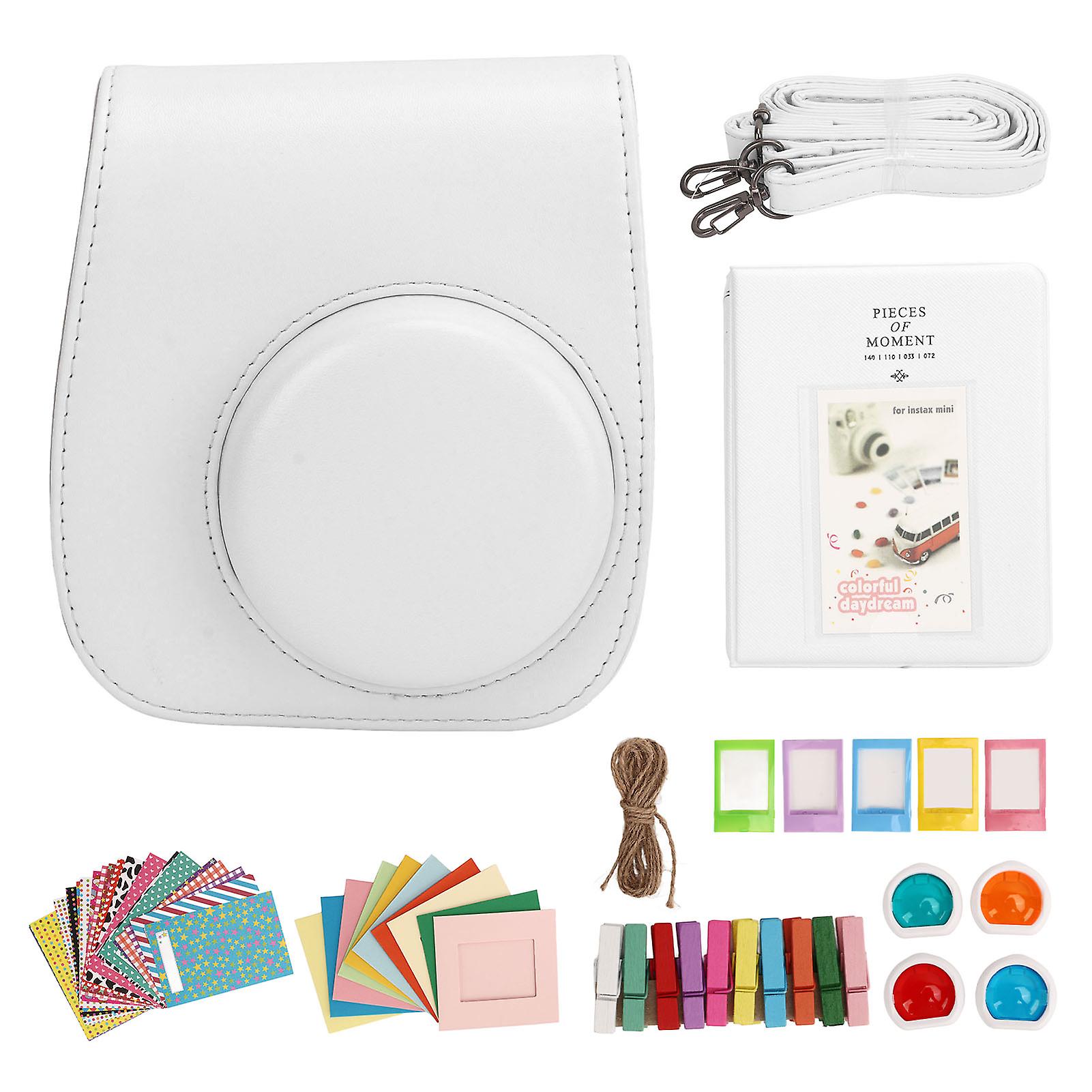 Mini Instant Camera Protective Bag: Durable PU Case, Adjustable Strap, Creative Kit
