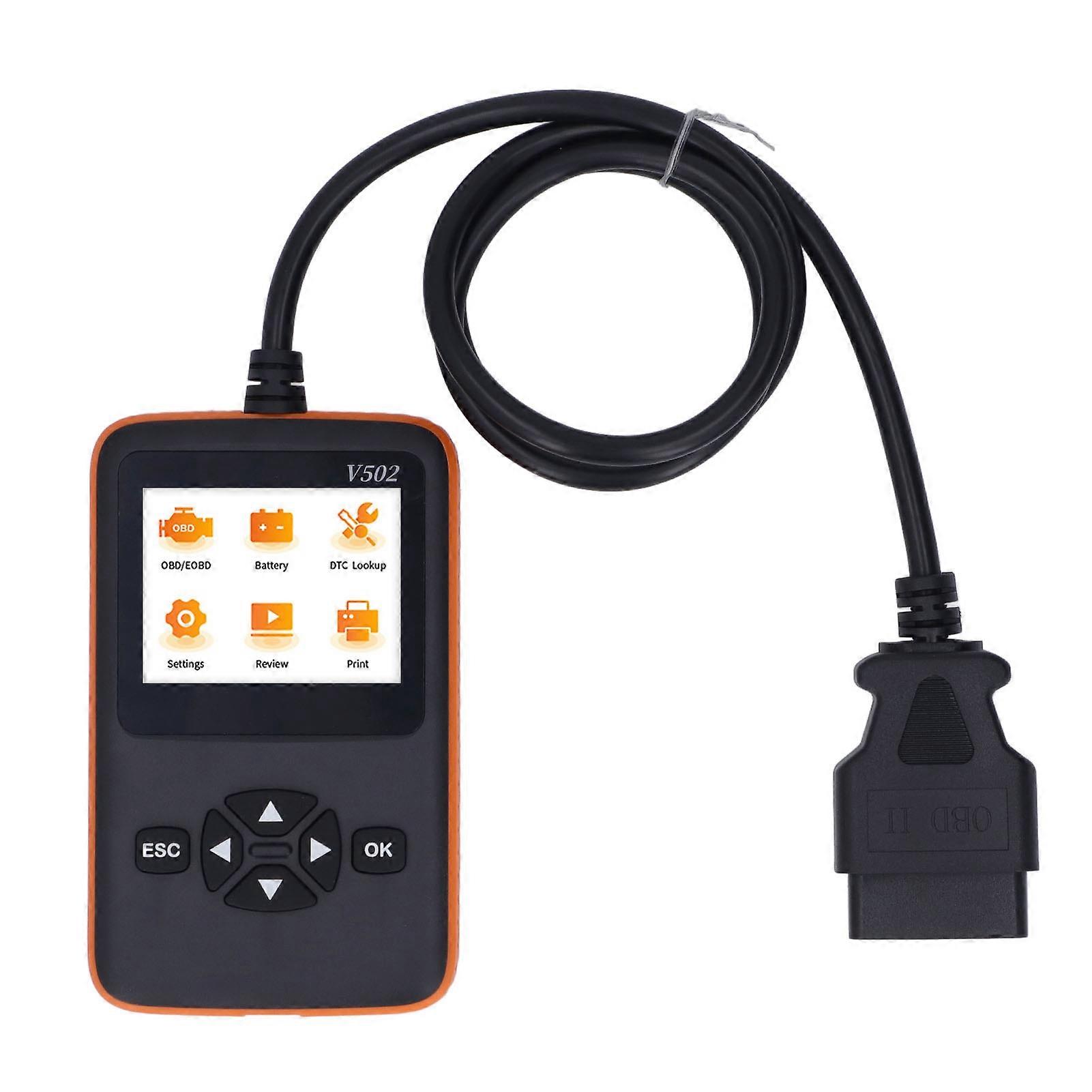 OBD2 Scanner Multi Language CAN Diagnostic Engine Fault Code Reader Universal for Vehicles DC9‑36V