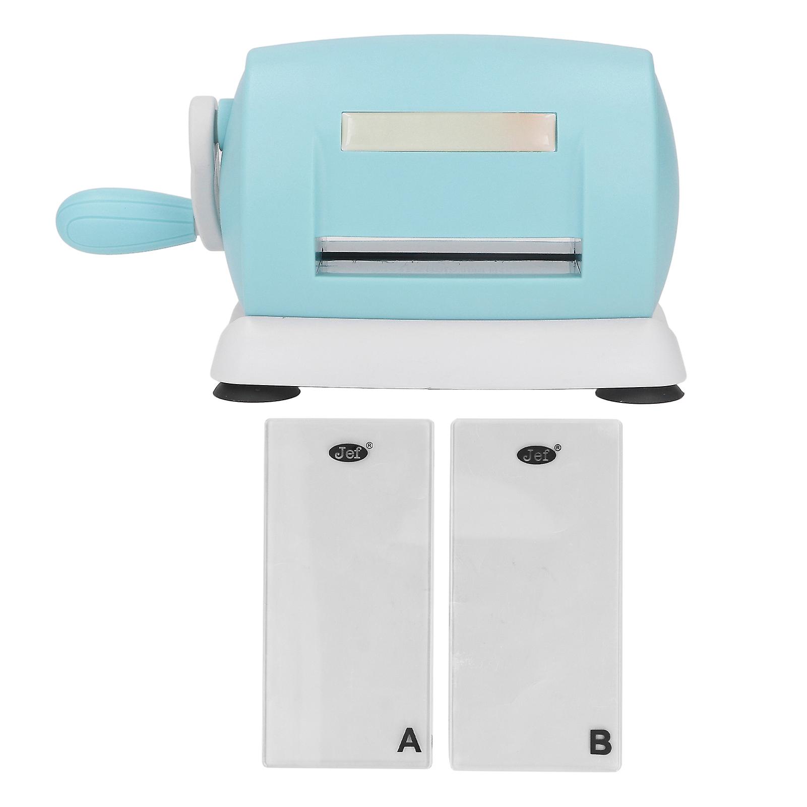 DIY Embossing Machine with A B Plates Hand Crank Die Cutting Machine for Paper Crafts Scrapbooking and Card Making