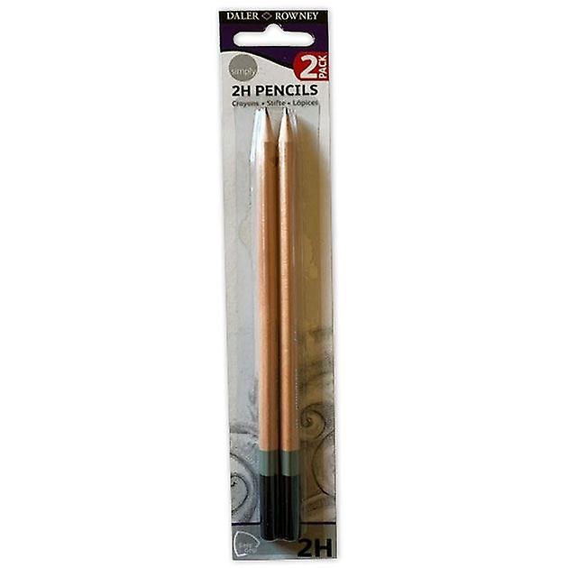 Daler Rowney Simply 2H Pencil Pack of 2