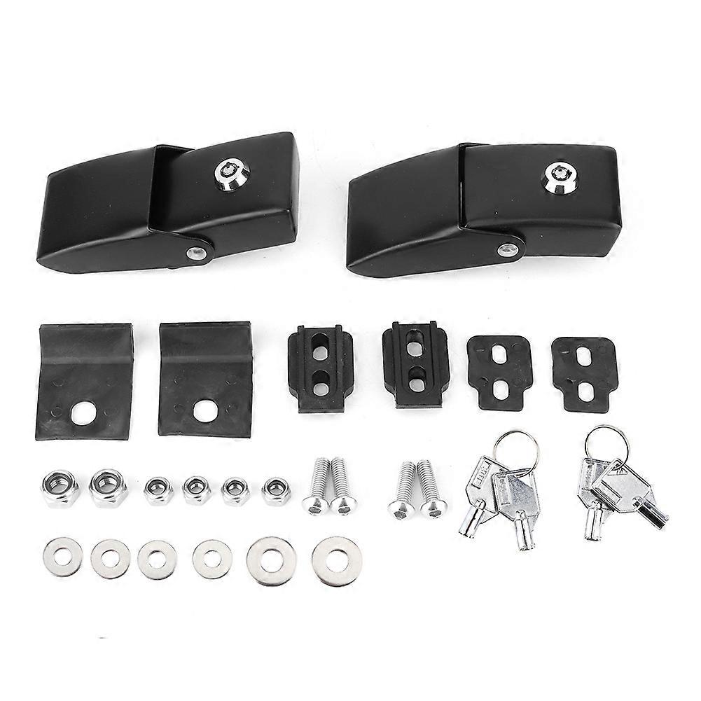 2pcs Engine Engine Lock Catches Latches Kits with Key Fit for Jeep Wrangler 2007-2017
