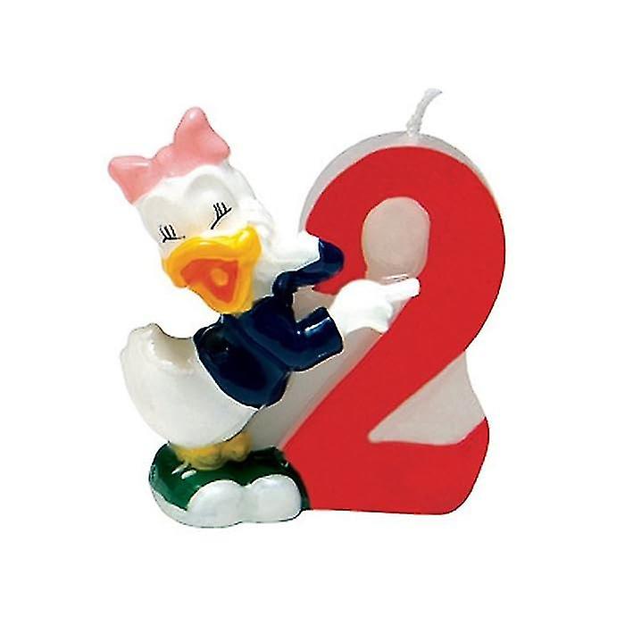 Disney Number 2 Daisy Duck Candle