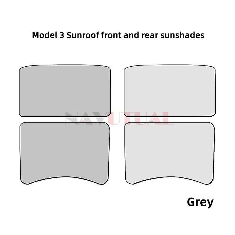 Privacy Sun Shade for Tesla Model 3 Model Y 2016- 2023 Custom Fit Side Window Sunshade Blind Shading for Camping~16350